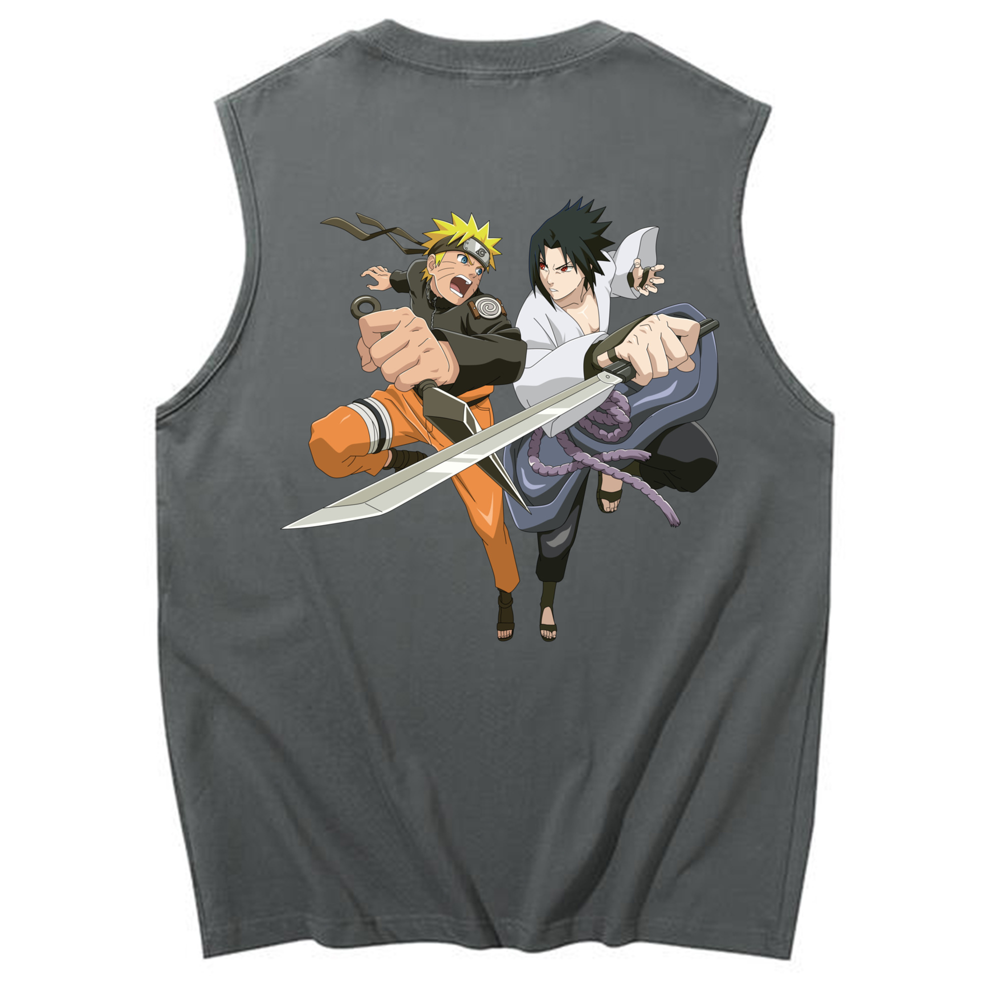 （画像用） NARUTO -ナルト- うずまき ナルト Uzumaki Naruto コットン100％タンクトップ（背面プリント）